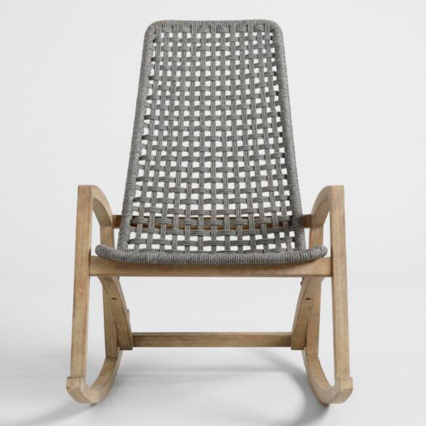 Outdoor Braid And Rope Rocking Chairs - Capricorn