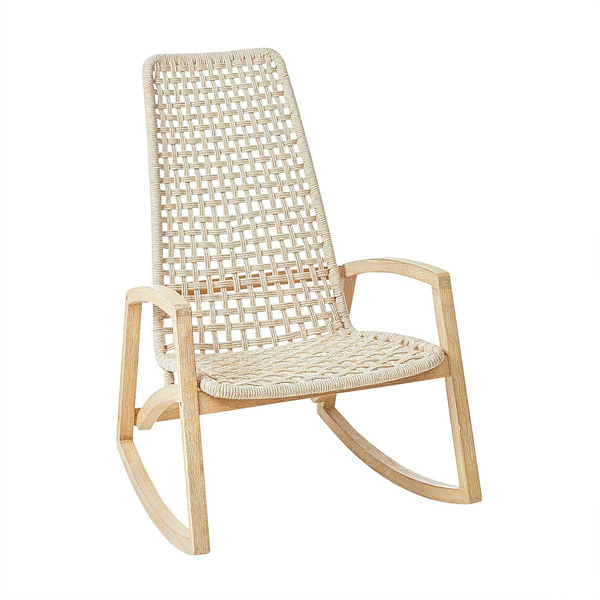 Outdoor Braid And Rope Rocking Chairs - Capricorn