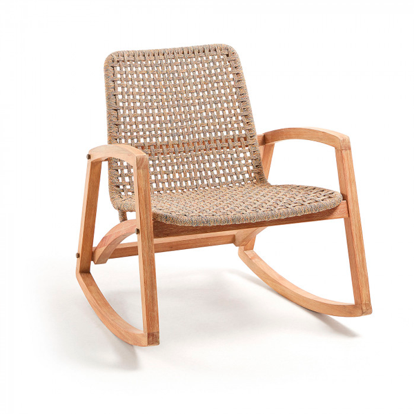 Outdoor Braid And Rope Rocking Chairs - Mason