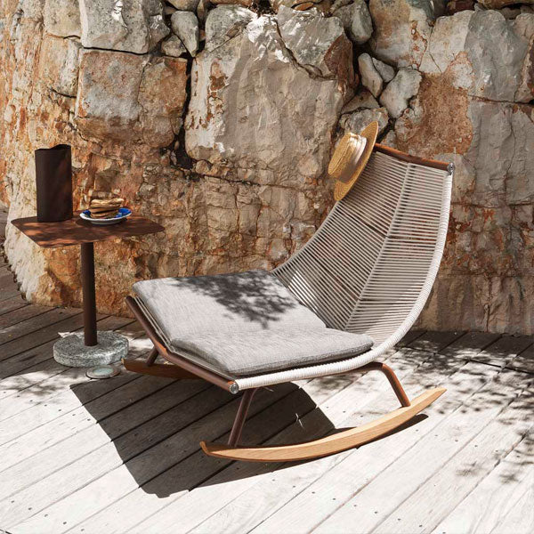 Outdoor Braid And Rope Rocking Chairs - Meredian