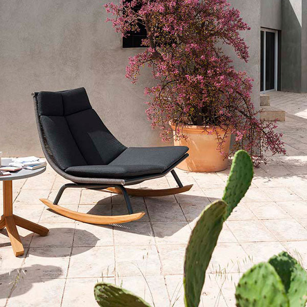 Outdoor Braid And Rope Rocking Chairs - Meredian