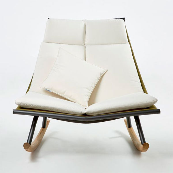 Outdoor Braid And Rope Rocking Chairs - Meredian