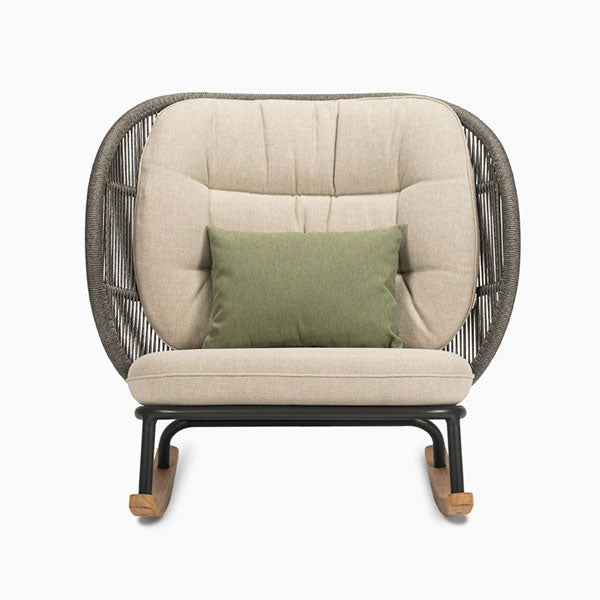 Outdoor Braid And Rope Rocking Chairs - Oscar