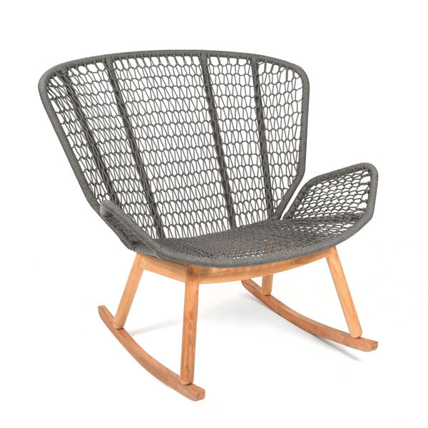 Outdoor Braid And Rope Rocking Chairs - Sunshine