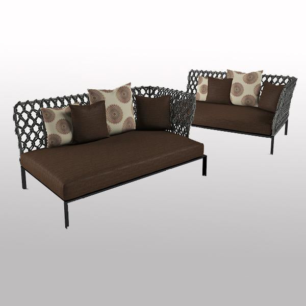 Outdoor Furniture Braided & Rope Sofa - Leroc
