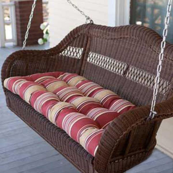 Outdoor Furniture Wicker Two Seater Swing - Friends