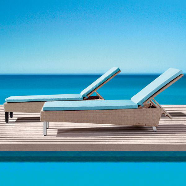 Wicker Sun Loungers – Sun Bed | Poolside Lounger / Outdoor Chaise | विकर सन बेड / आउटडोर लाउंजर / Patio Furniture