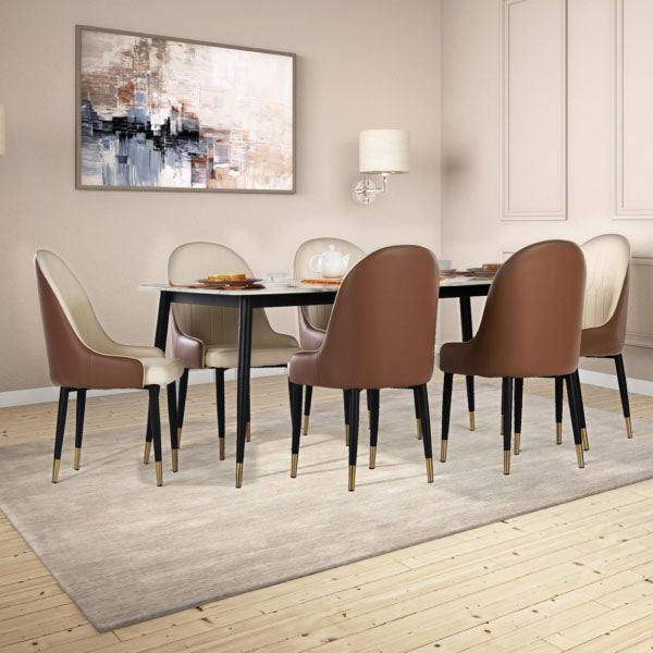 Fully Upholstered Indoor Furniture - Dining Set - Brent