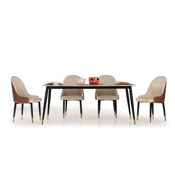 Fully Upholstered Indoor Furniture - Dining Set - Brent