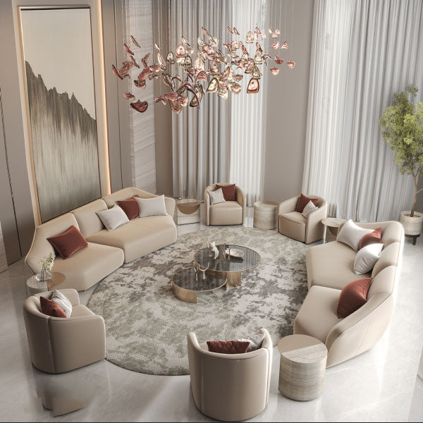 Fully Upholstered Indoor Furniture - Sofa Set - Linsy
