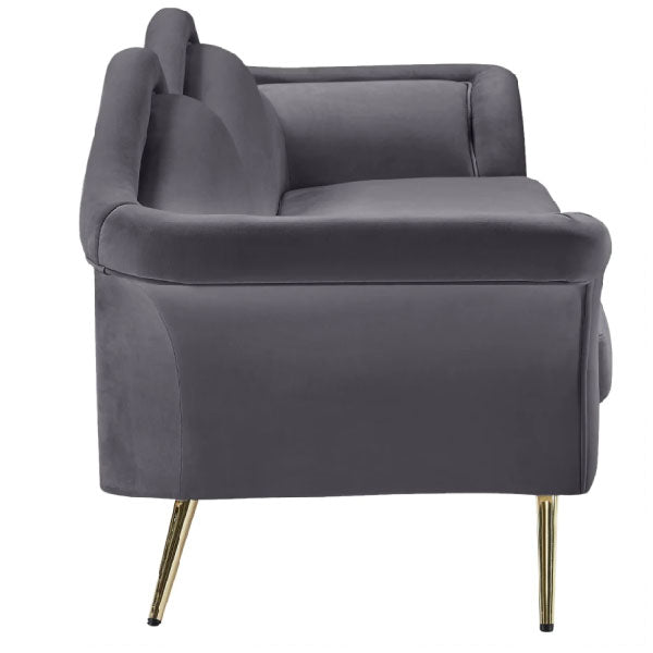 Fully Upholstered Indoor Furniture - Sofa Set - Lips Grey