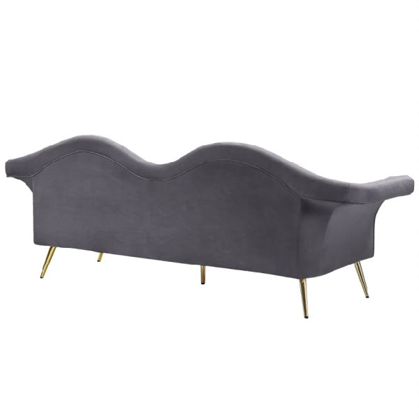Fully Upholstered Indoor Furniture - Sofa Set - Lips Grey