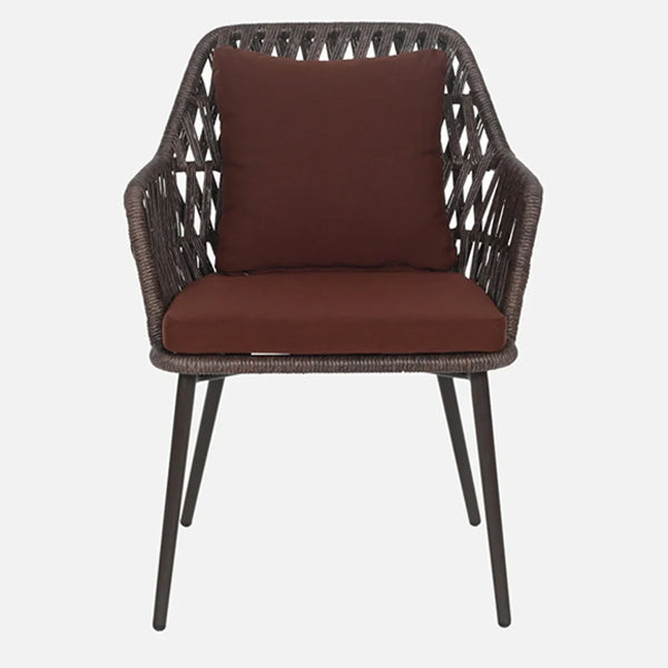 Outdoor Braided & Rope Dining Set - Comfique