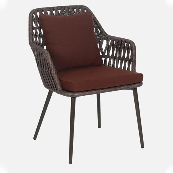Outdoor Braided & Rope Dining Set - Comfique