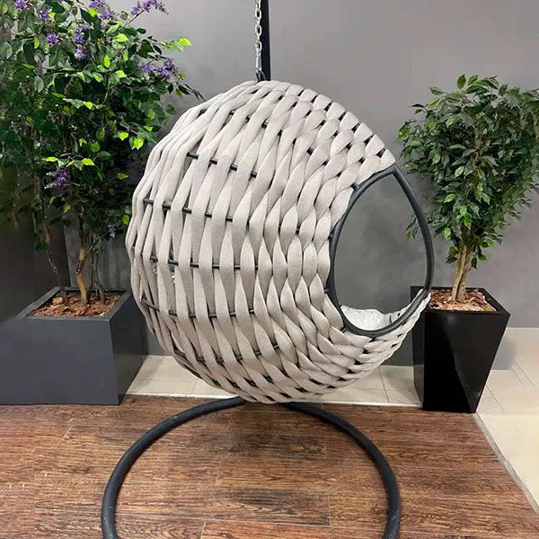 Outdoor Furniture Braided & Rope Swing - Blaze