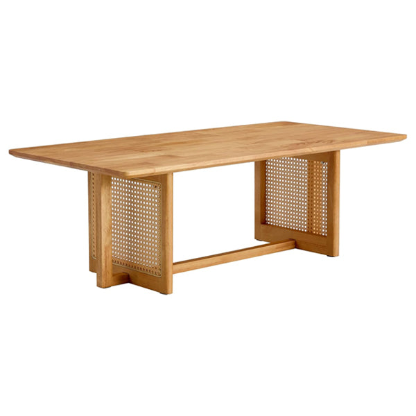 Wooden Cane Rattan Coffee Table - Soothe
