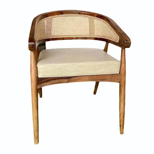 Wooden Cane & Rattan Dining Chair -  Belmont