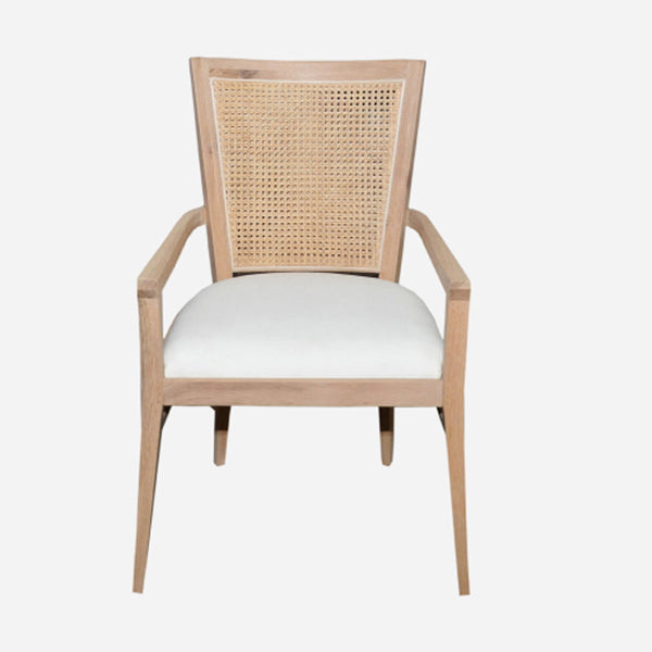 Wooden Cane & Rattan Dining Chair -  Strata