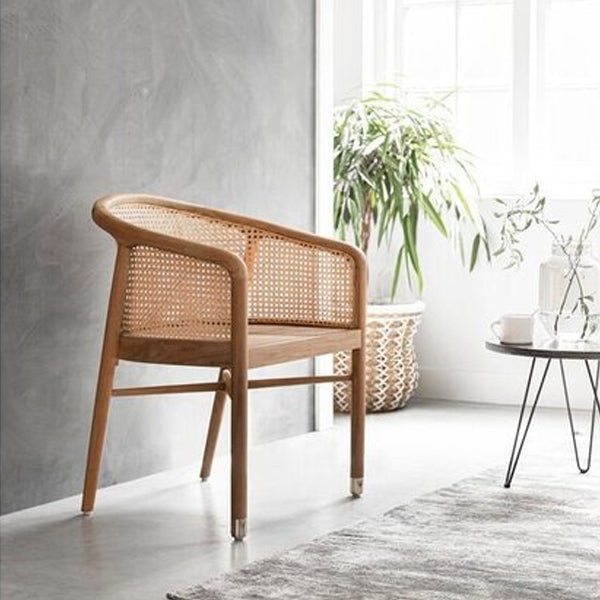 Wooden Cane & Rattan Dining Chair -  Versailles