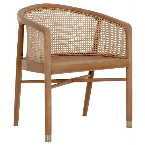 Wooden Cane & Rattan Dining Chair -  Versailles