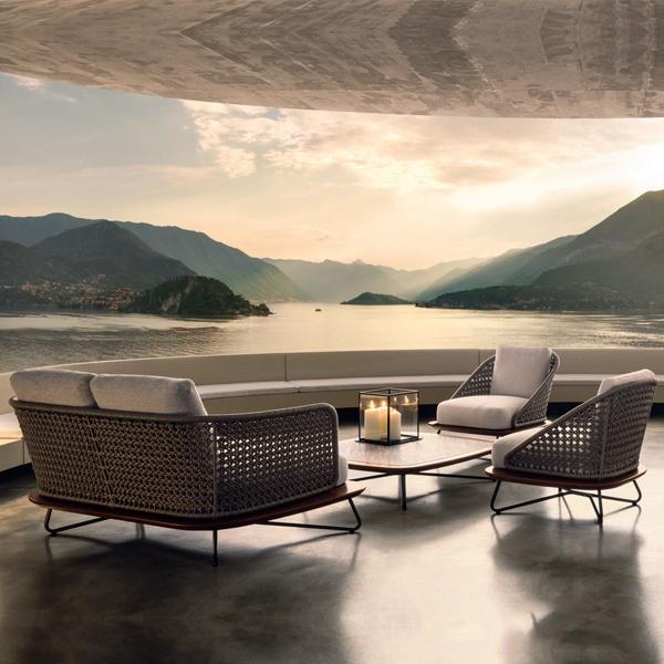 Outdoor Braided & Rope Sofa - Flamenco