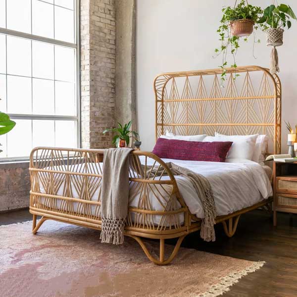 Cane & Rattan Furniture - Bed - Marte