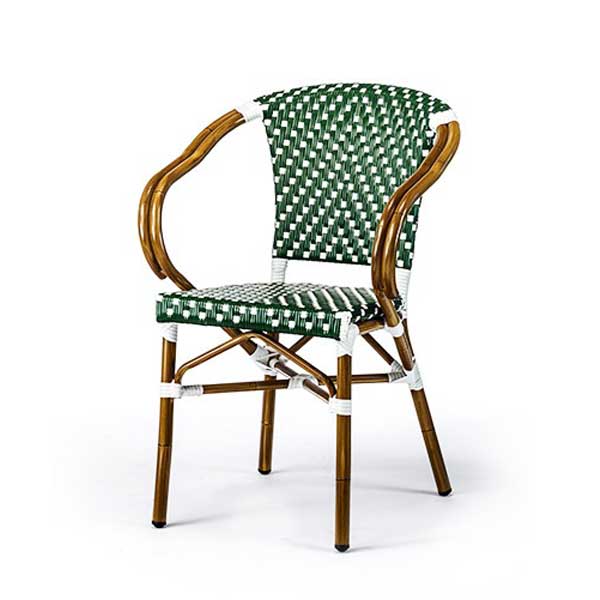 Classic French Bistro Cane & Wicker Furniture - Coffee Chair - Aosta 
