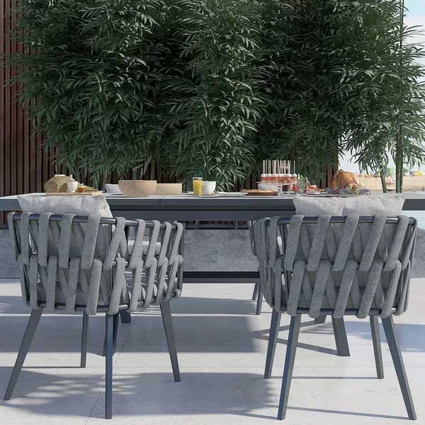 Outdoor Braided & Rope Coffee Set - Crown Mini