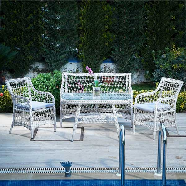 Outdoor Furniture - Wicker Sofa - Bozonian