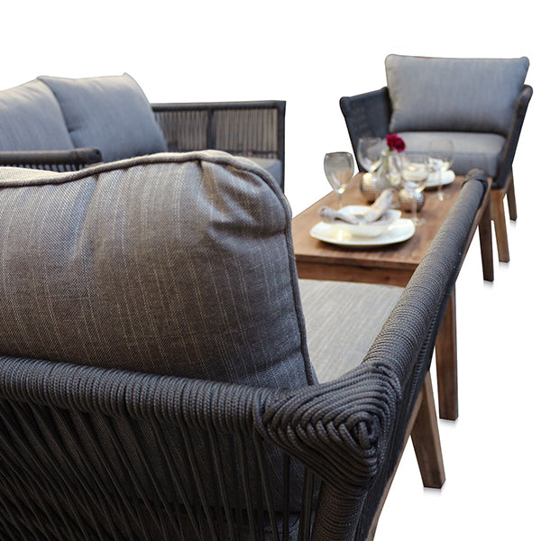 Outdoor Furniture  Braided, Rope & Cord, Sofa - Nero
