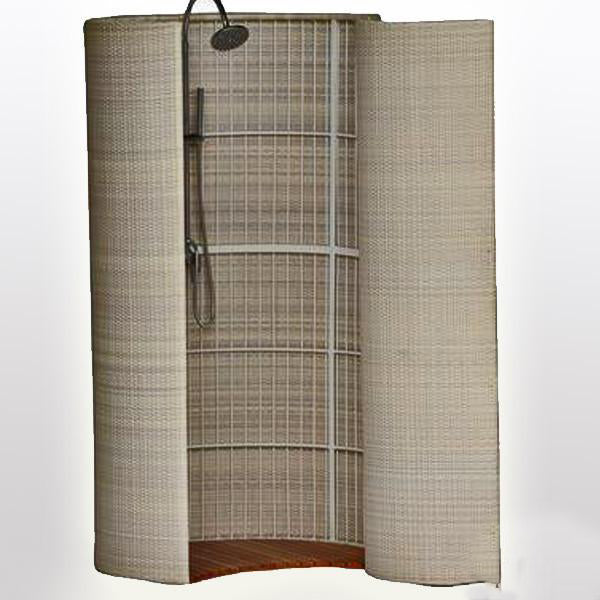Outdoor Wicker Jacuzzi Shower Place - Shell